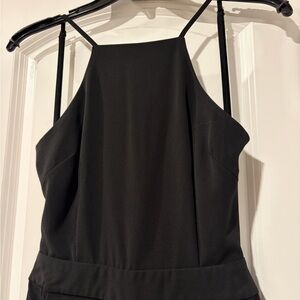 Lulu's Chic Black Halter-like Jumpsuit